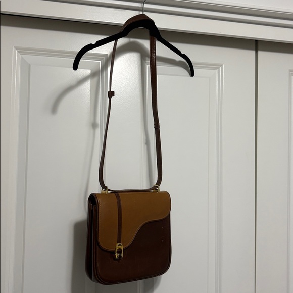 Vintage Gucci Equestrian Leather Shoulder Bag in brown 1970-80 - Picture 2 of 11